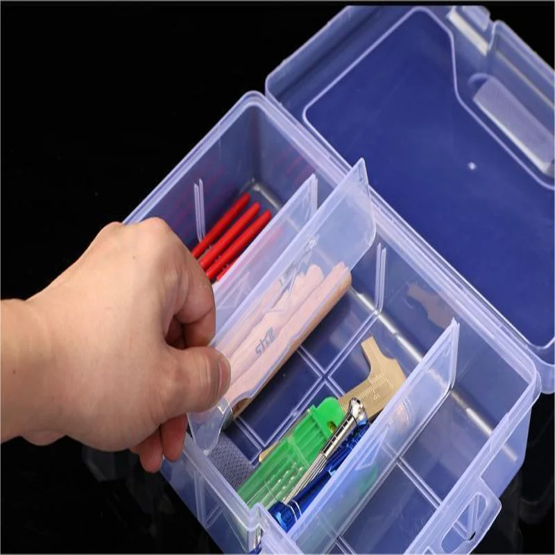 Adjustable or Fixed 2-36 Grids PP Plastic Transparent Rectangular Storage Box Jewelry Earring Bead Screw Holder Case Organizers