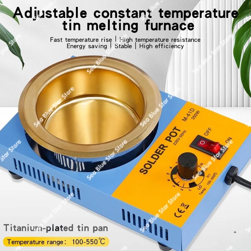 Constant temperature small molten tin furnace thickened pot anti-corrosion, tin furnace, hot tin