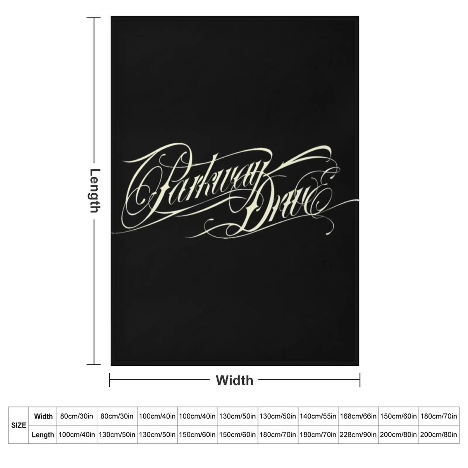 Parkway drive Throw Blanket couch cozy soft plush fuzzy picnic outdoor blanket