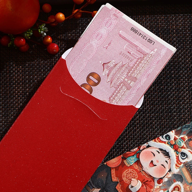 6Pcs/set Cartoon Shape Chinese New Year Redness Envelopes For Chinese Zodiacs Spring Festival Money Pockets Lunar New Year