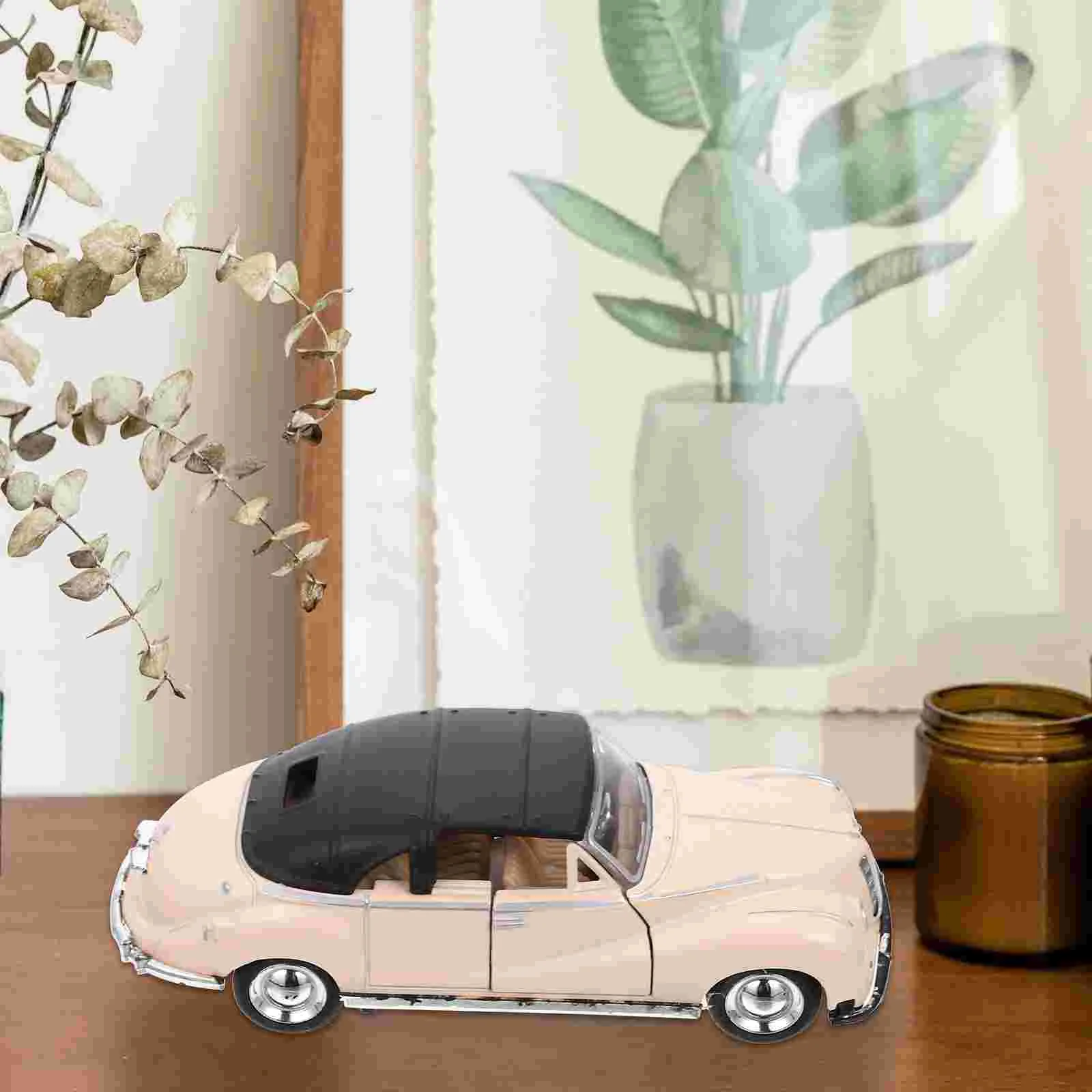 Exquisite Decorative Vintage Car Model Toy for Home Decoration and Office Display Perfect Gift for Car Enthusiasts