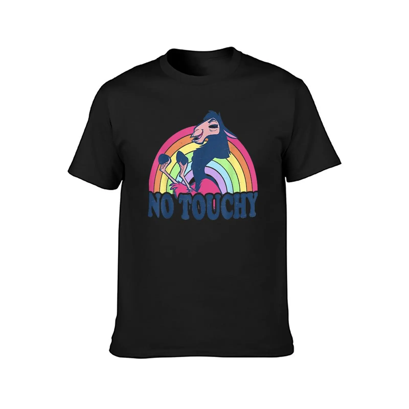 Emperors N.Groove Kuzco Rainbow No No Touchy T-Shirt plain kawaii clothes new edition men clothing