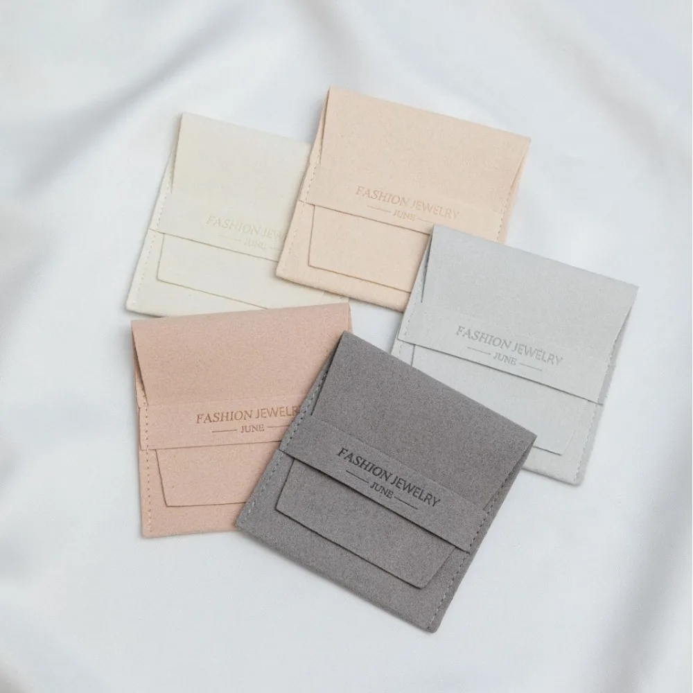 

5PCS 8x8cm Earrings Jewelry Bag Velvet Ring Bracelet Necklace Packaging Bag Microfiber Dust Protect Jewelry Wrapping Pouch