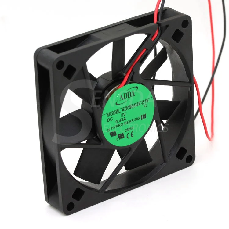 

FOR ADDA AD0805HX-D71 8CM 8015 80mm 8cm DC 5V server inverter computer case cpu silent quiet cooling fans