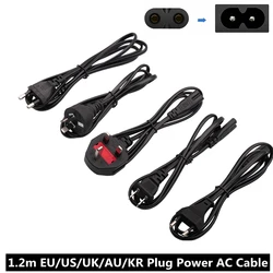 EU US UK AU KR Power Cable For Radio Computer Sony PS4 Xbox Battery Charger Samsung Monitor 1.2M EU/US/UK/AU/KR Plug AC Cable