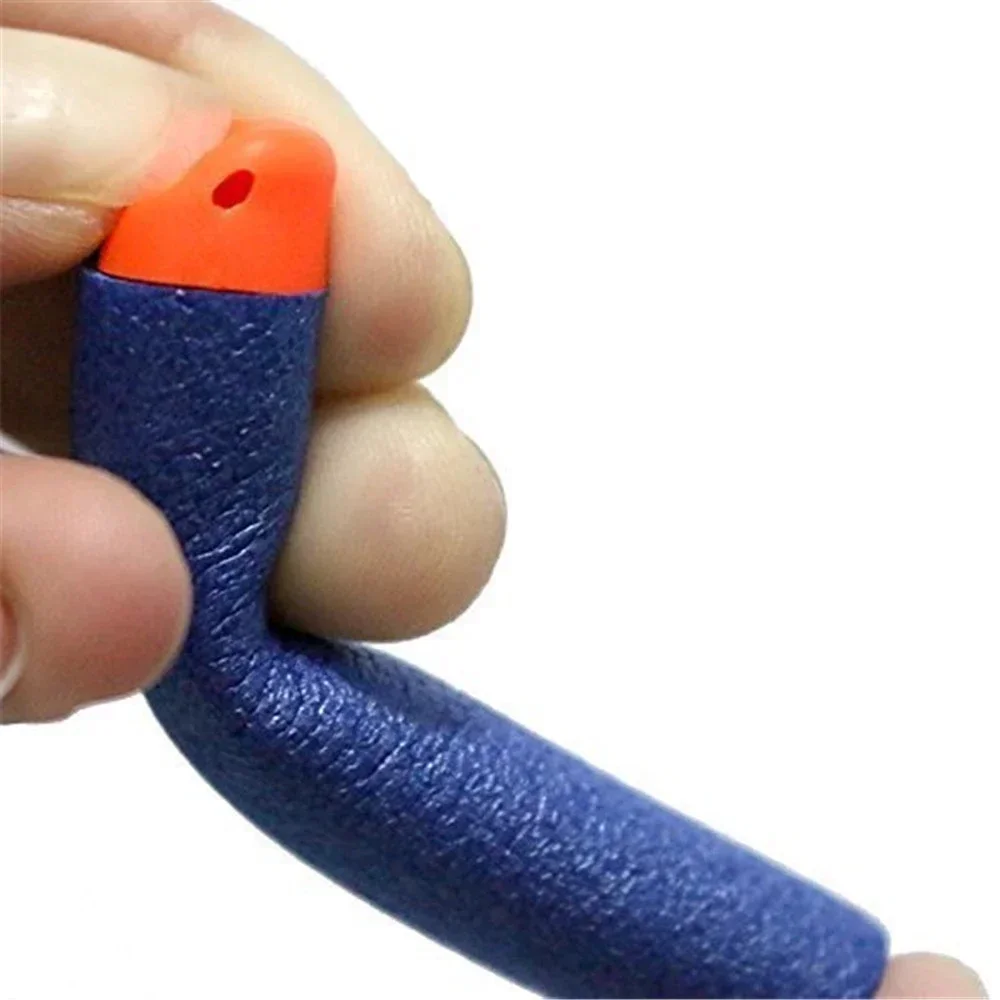 Balas de cabeza de agujero hueco suave azul para dardos de repuesto Nerf, balas de pistola de juguete para la serie Nerf Blasters, regalo de Navidad para niños, 7,2 cm