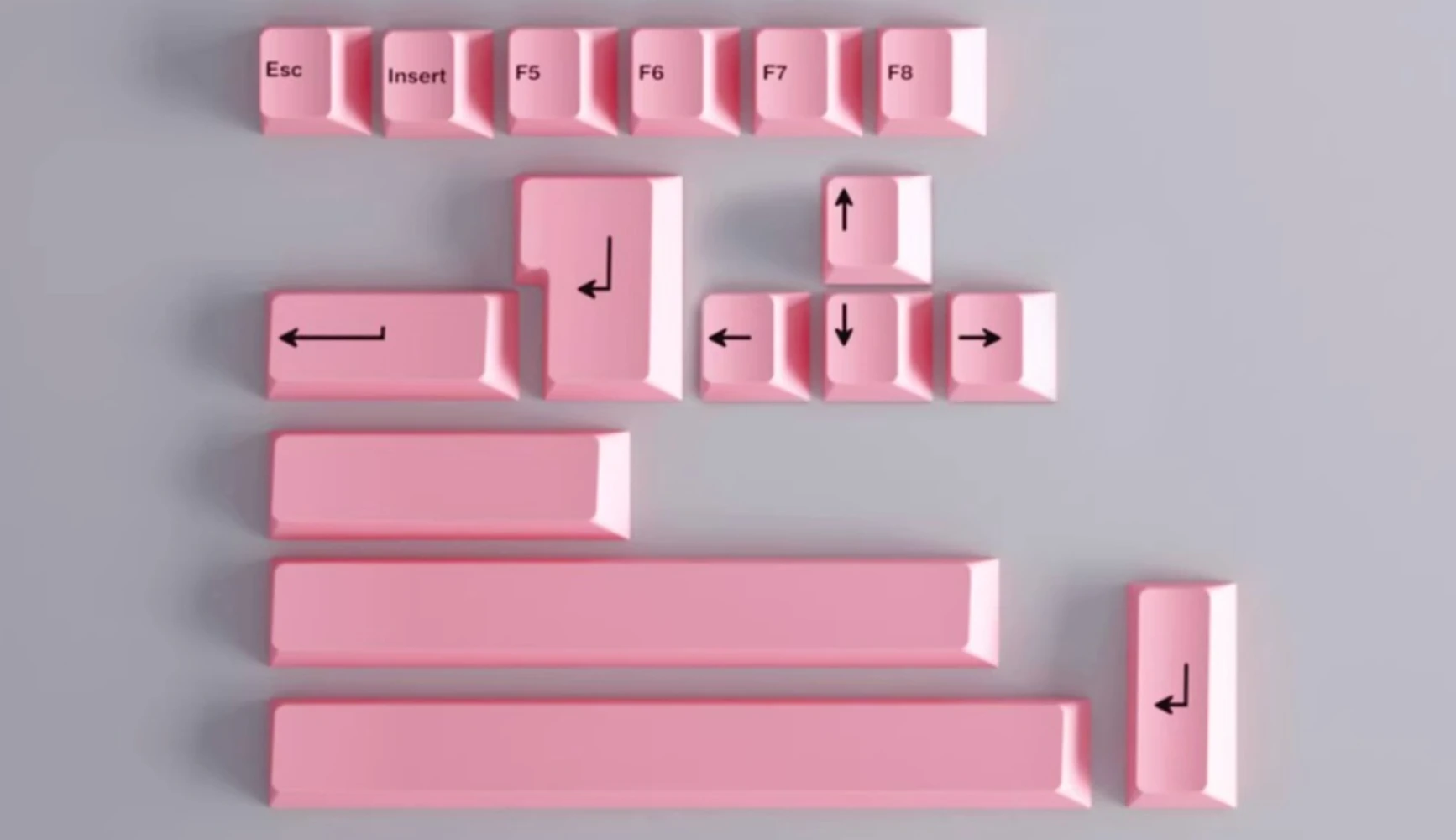 GEEKARK Solid Color Keycap 16 Color Supplement Set Custom Cherry Profile Key Caps PBT MX Switch Artisan with Mechanical Keyboard