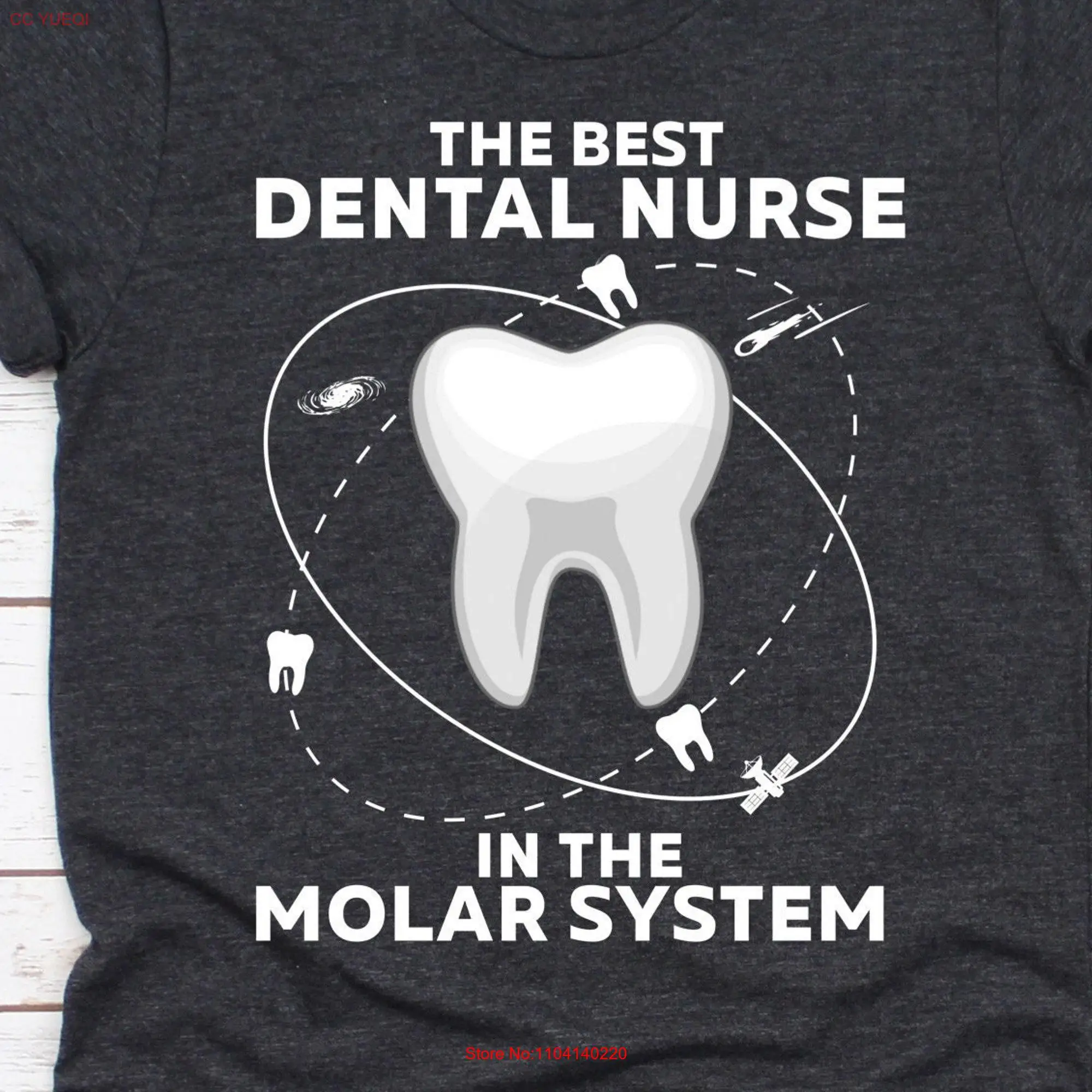 Dental Nurse T Shirt Funny HygienisT For Graduate Graduation long or short sleeves