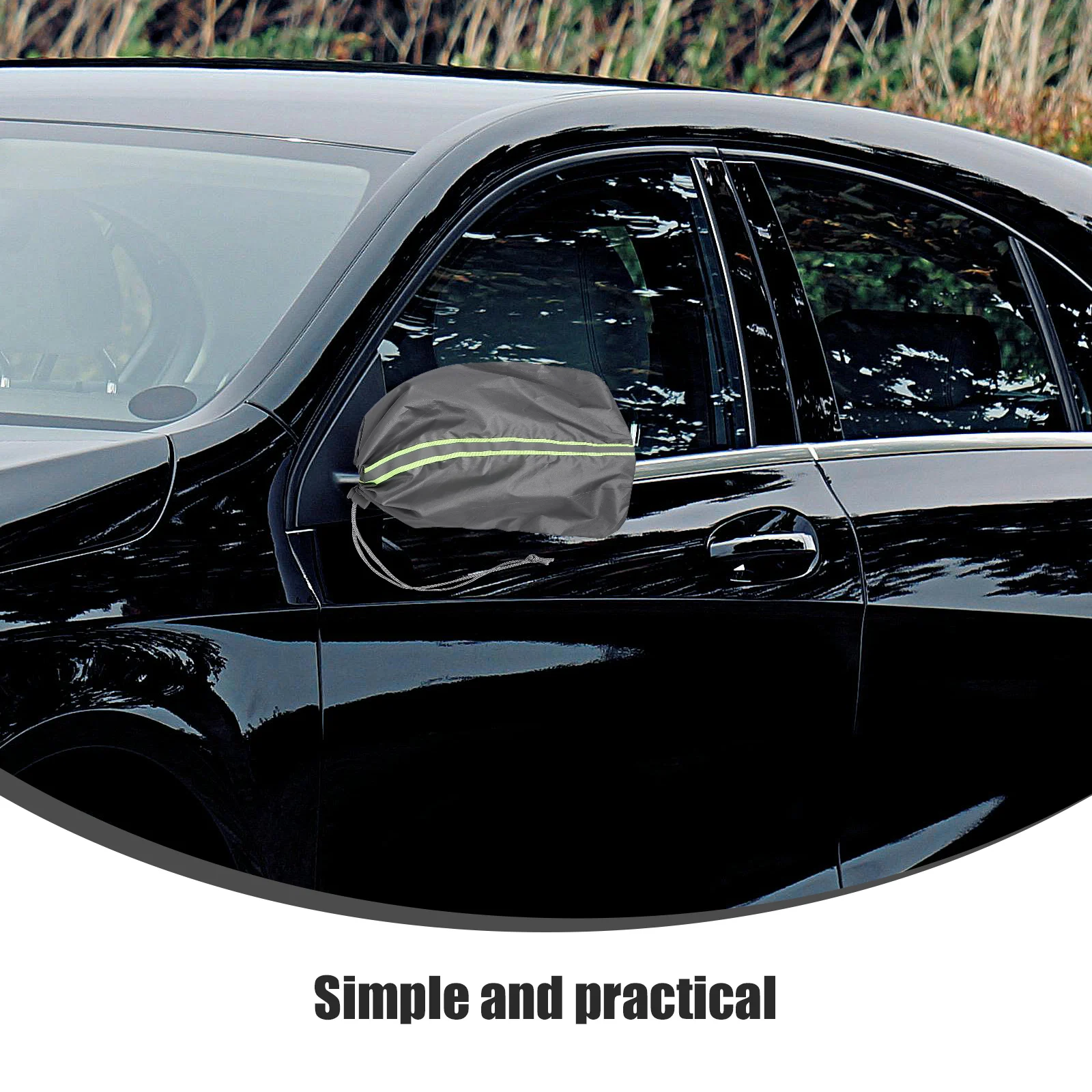 

4 Pcs Car Wiper Cover Waterproof Snowproof Frost Protector Grey Hose Covers Outdoor Travel Windshield Accessories