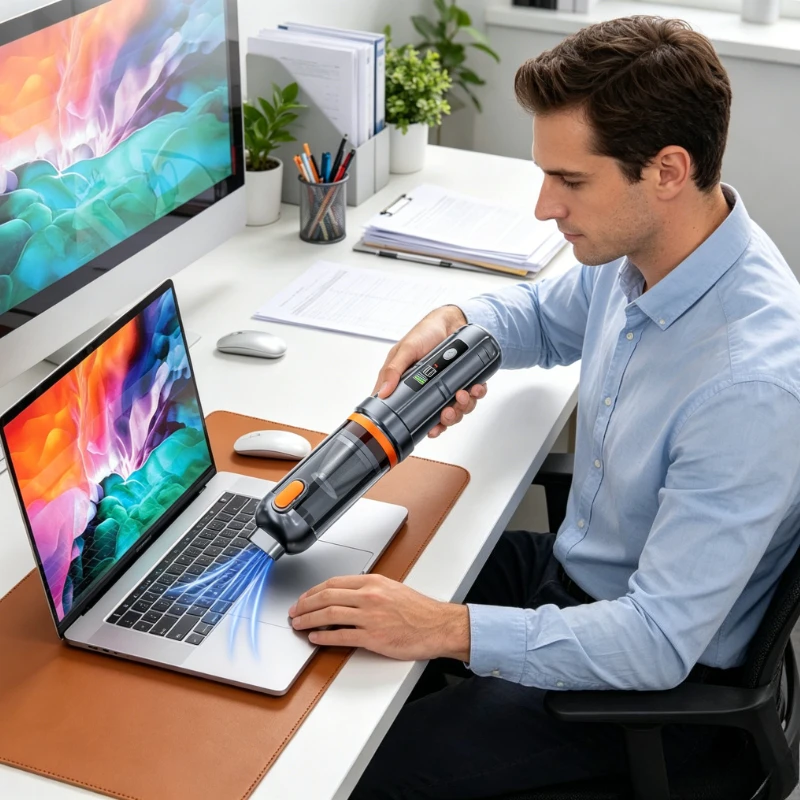 

17000PA Car Vacuum Cleaner with Brushless Motor Handheld Vacuum Portable Cordless Compressed Air Duster for Car Home Office Pet