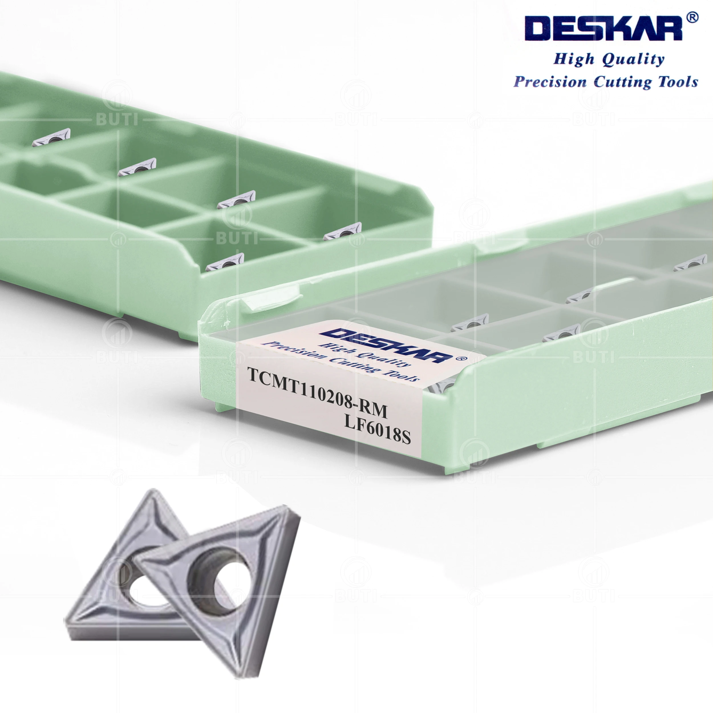 DESKAR-Inserts en carbure de haute qualité, tour CNC, outils de tournage de trous intérieurs, DCMT070204, 08-MV, TCMT110204, 08-Quoi qu'il en soit, LF6018S, 100% d'origine