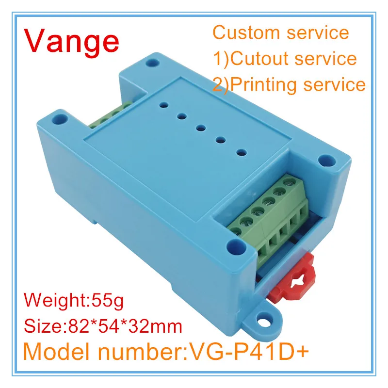 Vange PLC instrument case 82*54*32mm ABS plastic project box terminal block housing