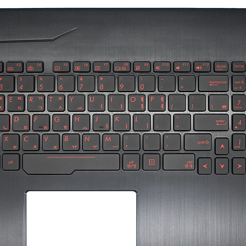 "RGB Backlit Russian Korean Keyboard Palmrest Cover For ASUS ROG GL753 GL753VD GL753VE Color Backlight Keyboards 90NB0DM1-R32LA0