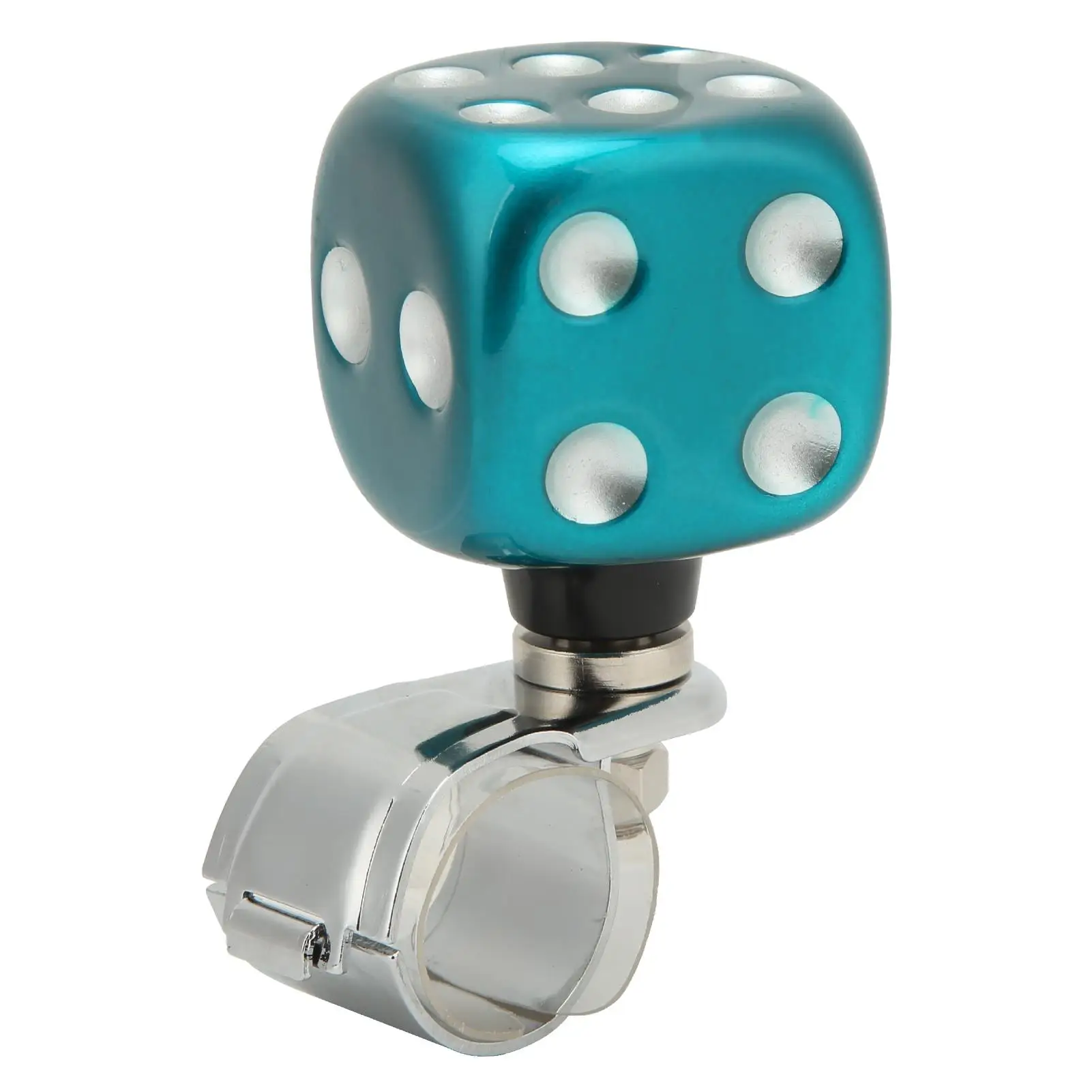 Power Handle Spinner Dice Shape Comfortable Touch Labor Saving Steering Wheel Suicide Knob for cars Trucks Tractors Boats