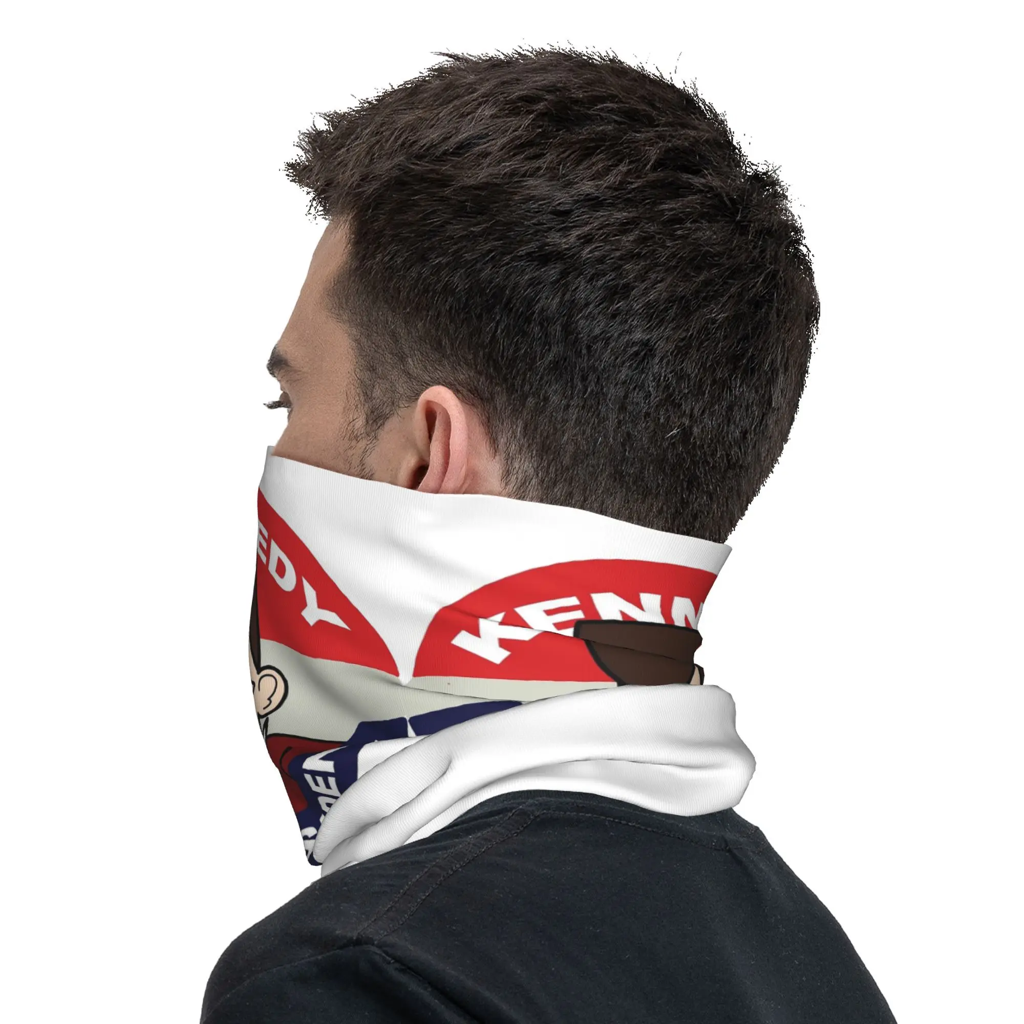 استنساخ عالية Jfk باندانا غطاء الرقبة المطبوعة التفاف قناع وشاح متعدد الوظائف قناع الوجه الرياضة في الهواء الطلق للرجال النساء الكبار كل موسم