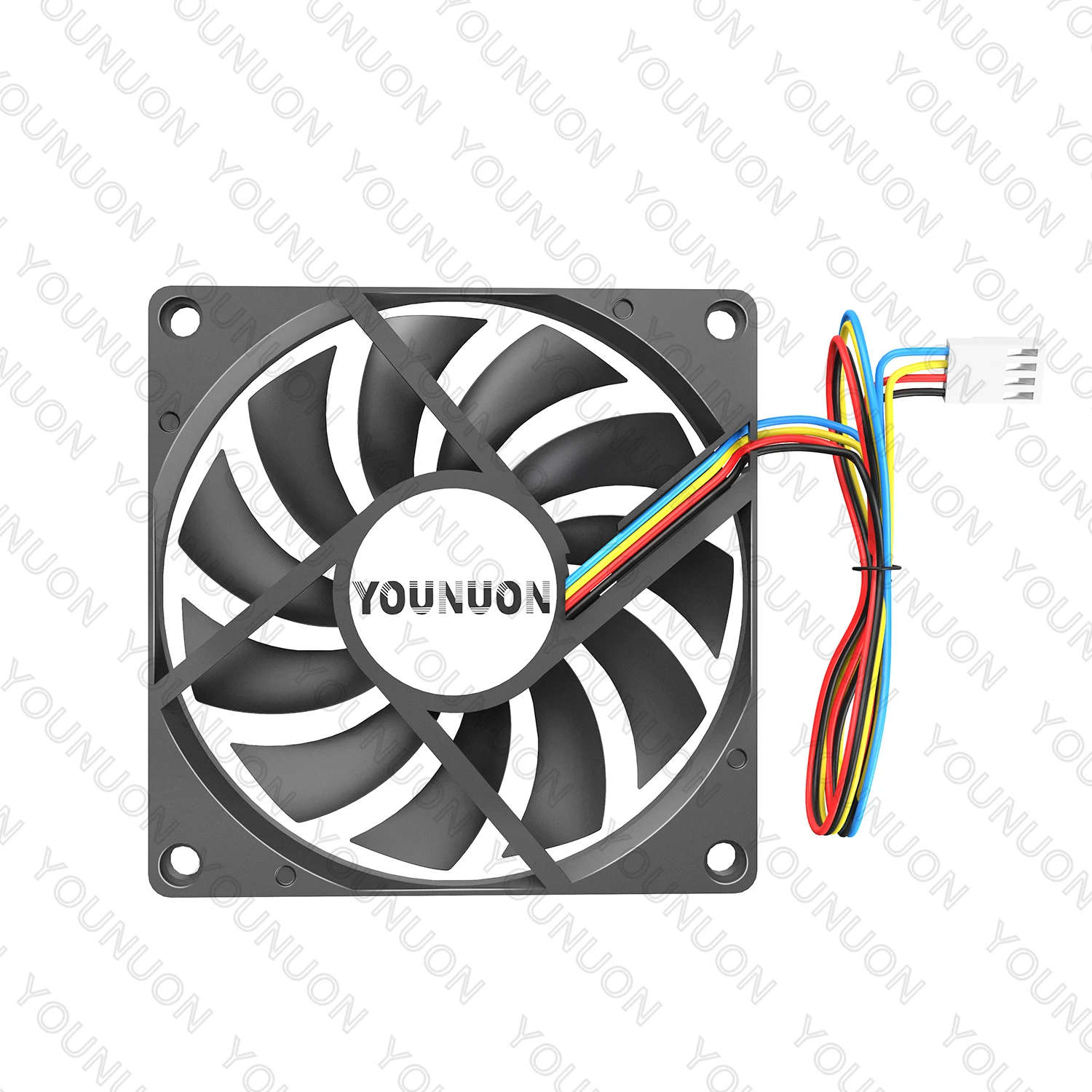 2 Pieces 80mm 5V USB Fan 80cm 80x80x10mm 5V 12V 24V Cooling Cooler Fan Dual Ball Bearing&Sleeve Bearing 8010 Computer Case Fan image 2