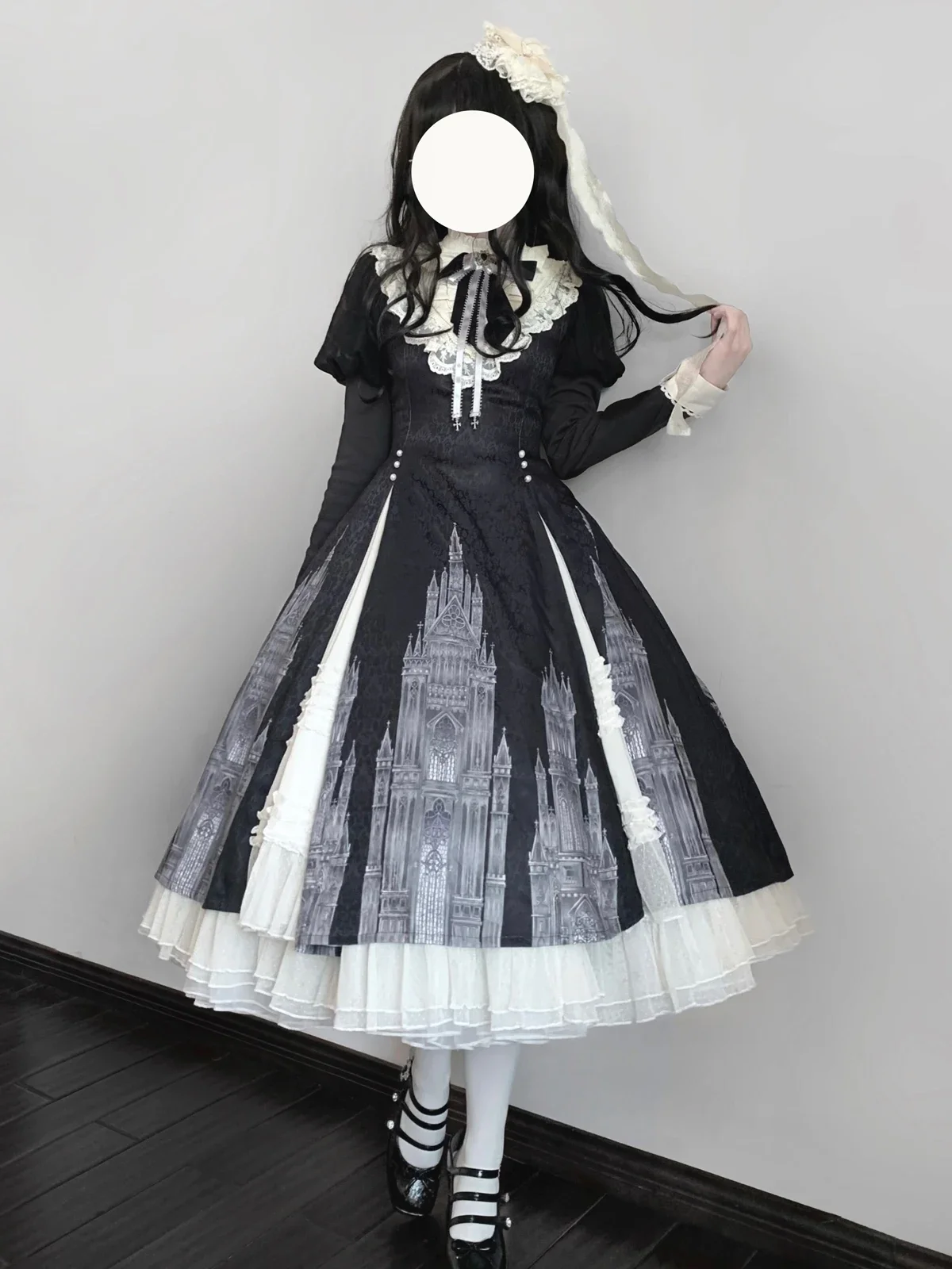 

2025 new Original Authentic Church Bell Long Sleeve Elegant Lolita Dress Spring/autumn New Retro Gothic Dress
