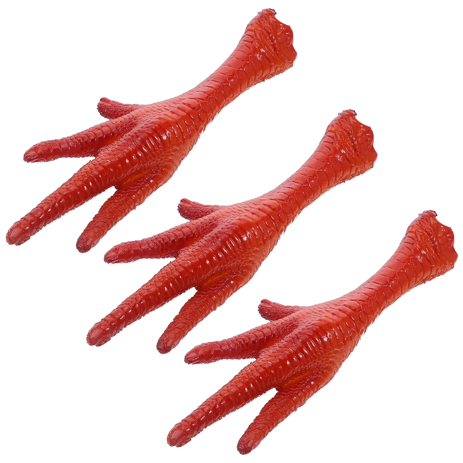 

3Pcs Simulated Chicken Feet Realistic Artificial Food Props for Photography Kitchen Decoration Fake Food Display Ornament Home