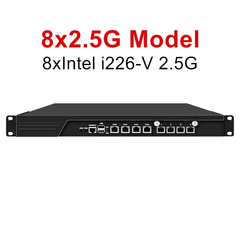 Topton 2x10G SFP + 4x i226-V 2.5G 1U رف جدار الحماية إنتل i3-N305 N100 DDR5 mSATA شبكة راوتر خادم كمبيوتر صغير AES-NI