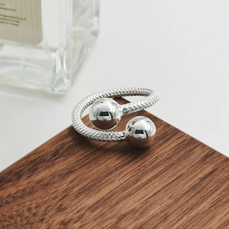 

925 Sterling Silver Engagement Rings For Women Couple Luxury Jewelry Ladies Round Ball Dresses Elegant Accessories Jewellery