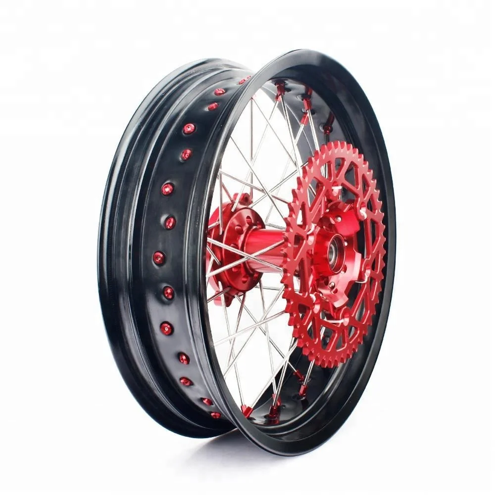 

WSBK tournament Zhang Xue's same style, motorcycle parts, 17 Inch Full Set Aluminum Alloy Wheel Rim, Spoke Wheel Rim Parts for S