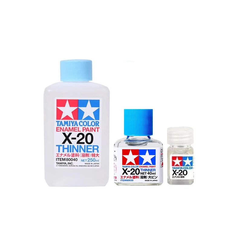 Tamiya X20 model coating oil based enamel penetration liquid diluent solvent 40ml/250ml 11