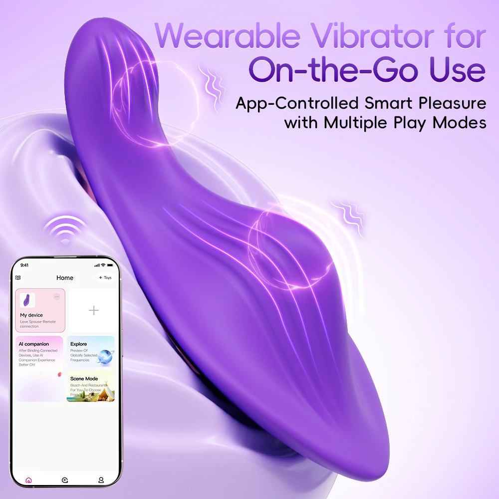 APP Remote Control Vibrator Panties Wearable Novelties Clitoris Vagina Stimulator Powerful Vibrating Pleasure Sex Toys for Women view 6