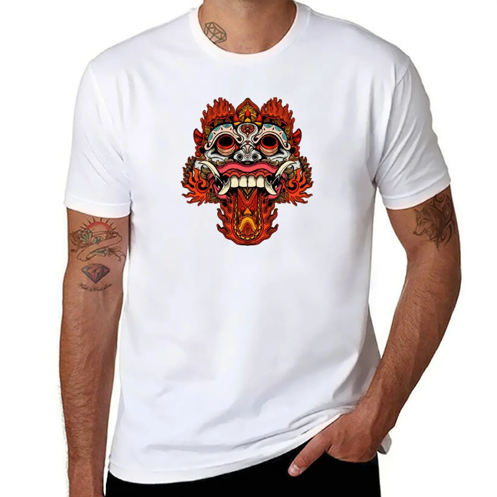 

Barong Bali Balinese Culture Bali Lover Gift T-Shirt cotton t shirts high quality men t shirt cotton 100% T-Shirt