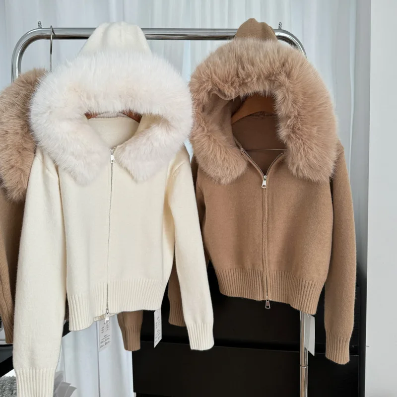 

Женский свитер на молнии, верхняя одежда, куртка y2k, топы Pull Hiver Femme, осенне-зимняя одежда 2021, женский кашемировый кардиган