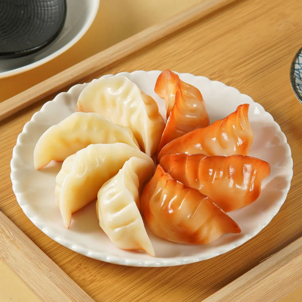 4 Pcs Simulation Dumpling Model Kitchen Food Ornament Fake Adornment Realistic Dumplings Toy