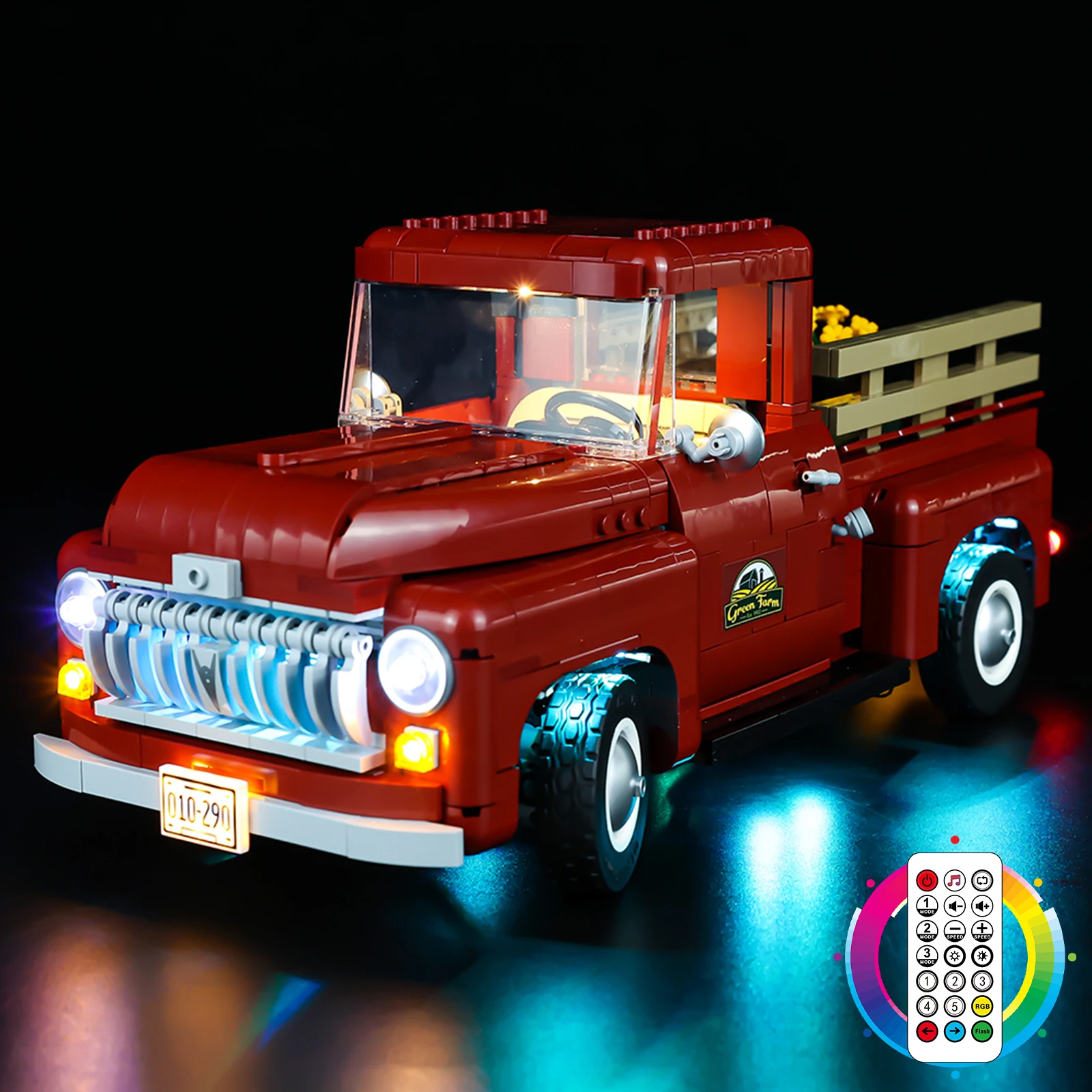 LED-Beleuchtungsset passend für LEGO Pickup Truck Creator Expert 10290 Bausteine