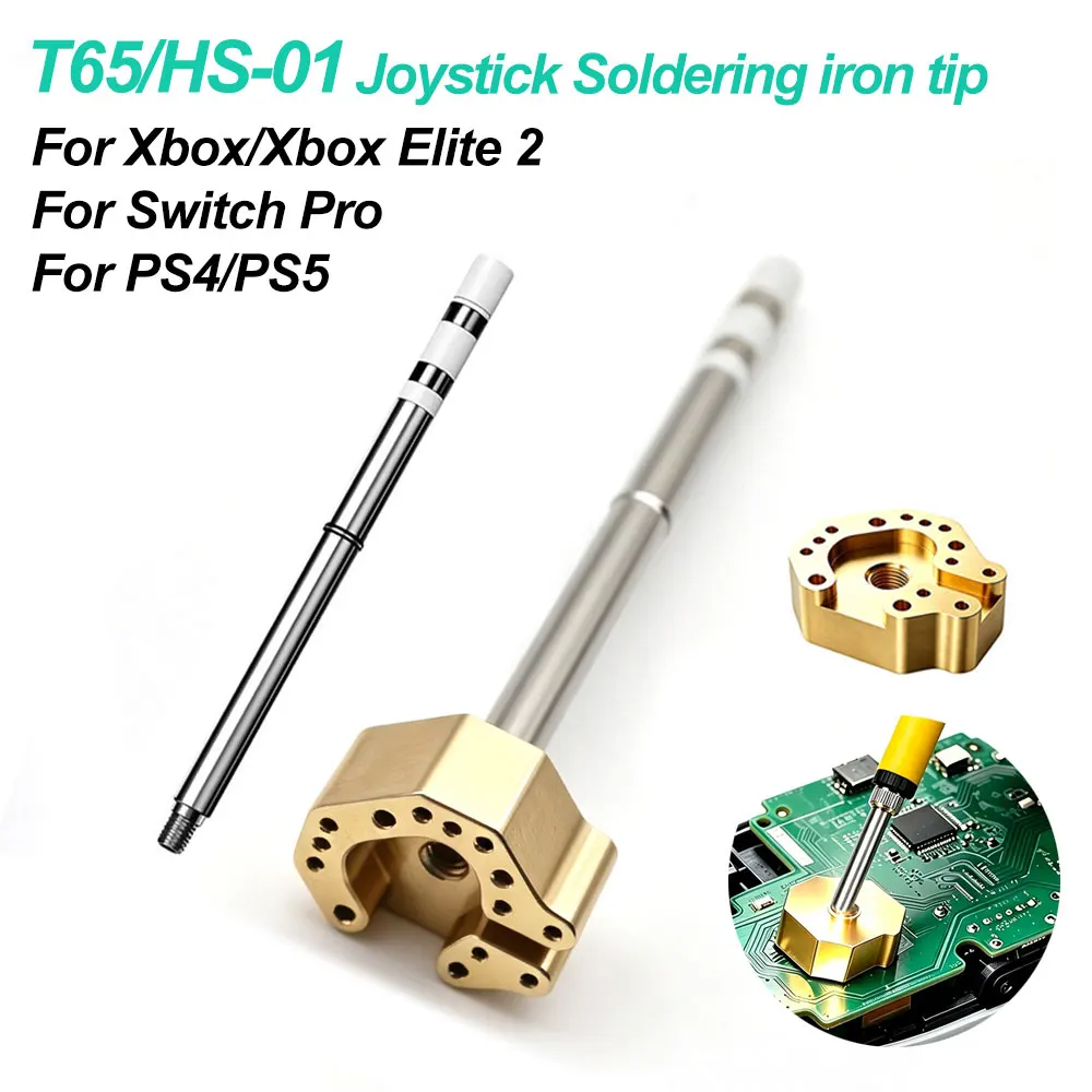 T65 Rapid Heating Soldering Tip for HS-01/T85/T75/GD300, Game Controller Joystick Repair Tip Compatible Xbox PS4 PS5 Switch Pro