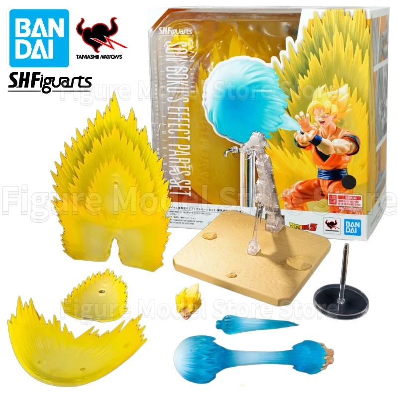 

In Stock Bandai S.H.Figuarts SHF Super Saiyan Son Goku Effect Parts Set Teleportation Kamehameha Anime Action Figures Toys