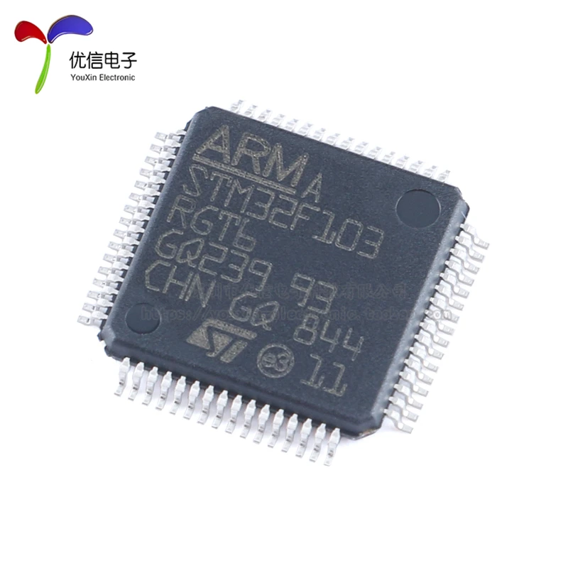 5PCS original authentic STM32F103RGT6 LQFP-64 ARM Cortex-M3 32-bit microcontroller -MCU  