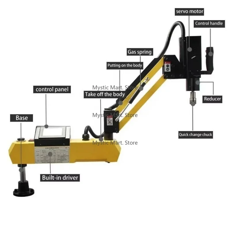 3-16MM (M3-M16) Servo Thread Tapping Machine | MR-16 Electric Tapper