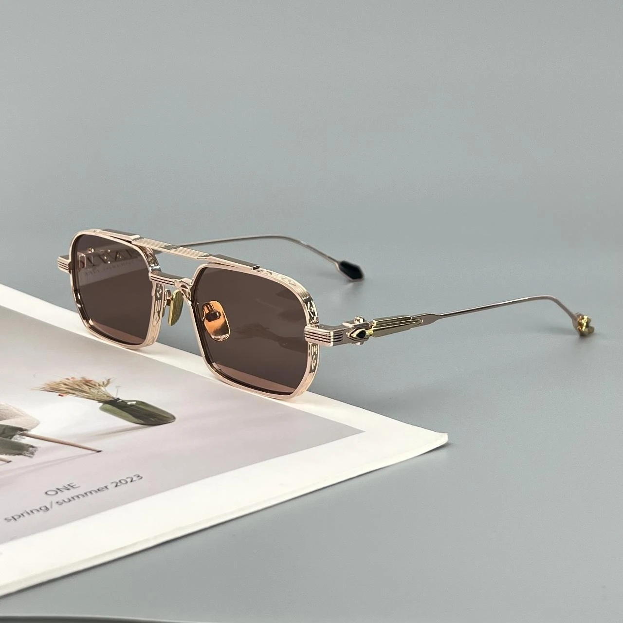 2026 Luxury Handcrafted Square Alloy Sunglasses Fashion Neutral Men Women UV400 Sun Glasses Outdoor Eyewear