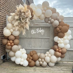 Coffee Brown Balloon Garland Arch Kit Wedding Birthday Party Decoration Kids Latex Balloon Globos Baby Shower Decoration