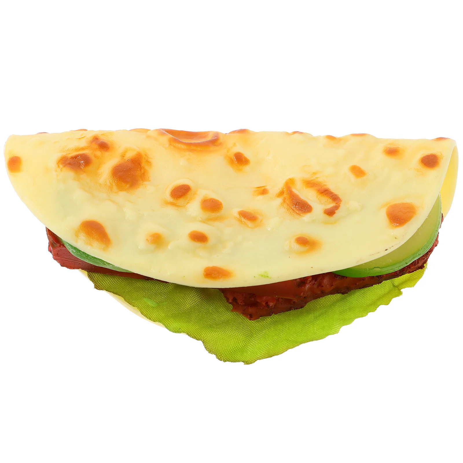 Simulated Pancake Hand Taco Model Food Breakfast Shooting Decorative Display Props (meat Vegetable Pie) Realistic Fake