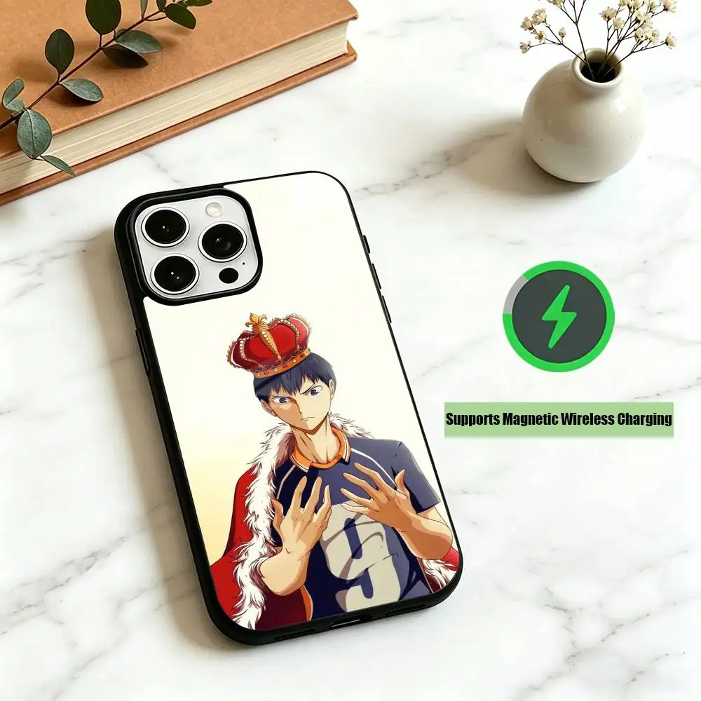 T-Tobio Kageyama Haikyuu  Phone Case For iPhone17,16,15,14,13,12,11 Plus,Pro Compatible with magnetic wireless charging