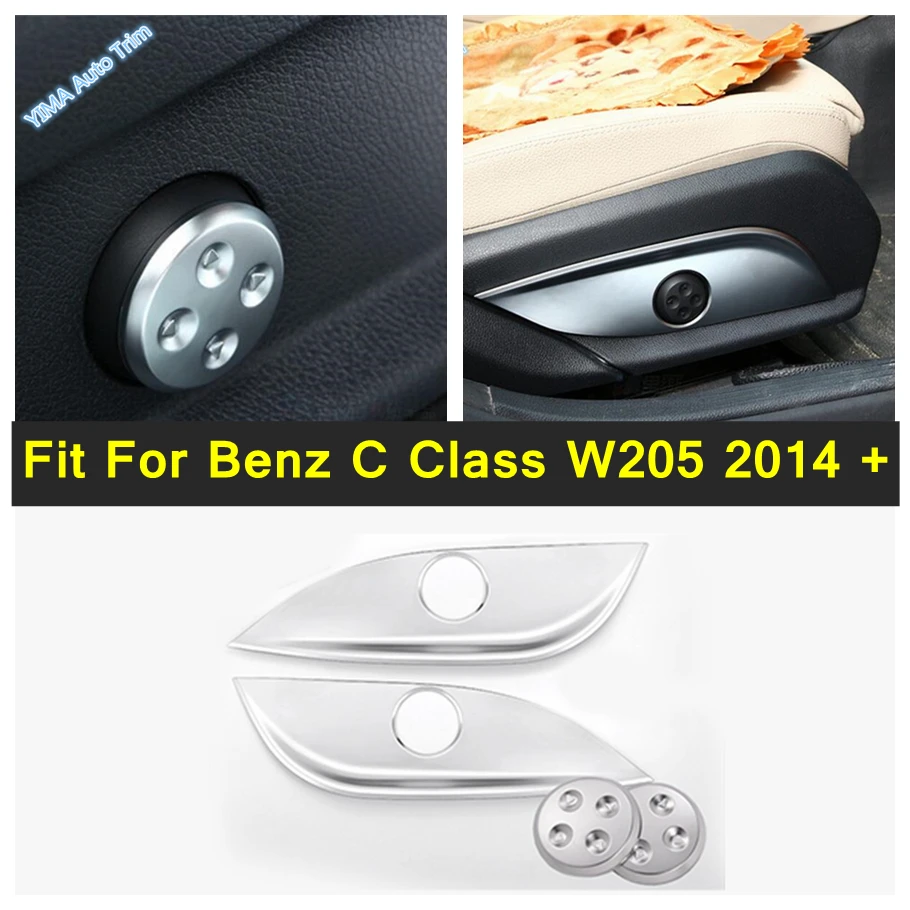 

ABS Auto Interior Seat Adjustment Switch Button Control Decor Accessories Cover Trim For Mercedes-Benz C Class W205 2014 - 2021