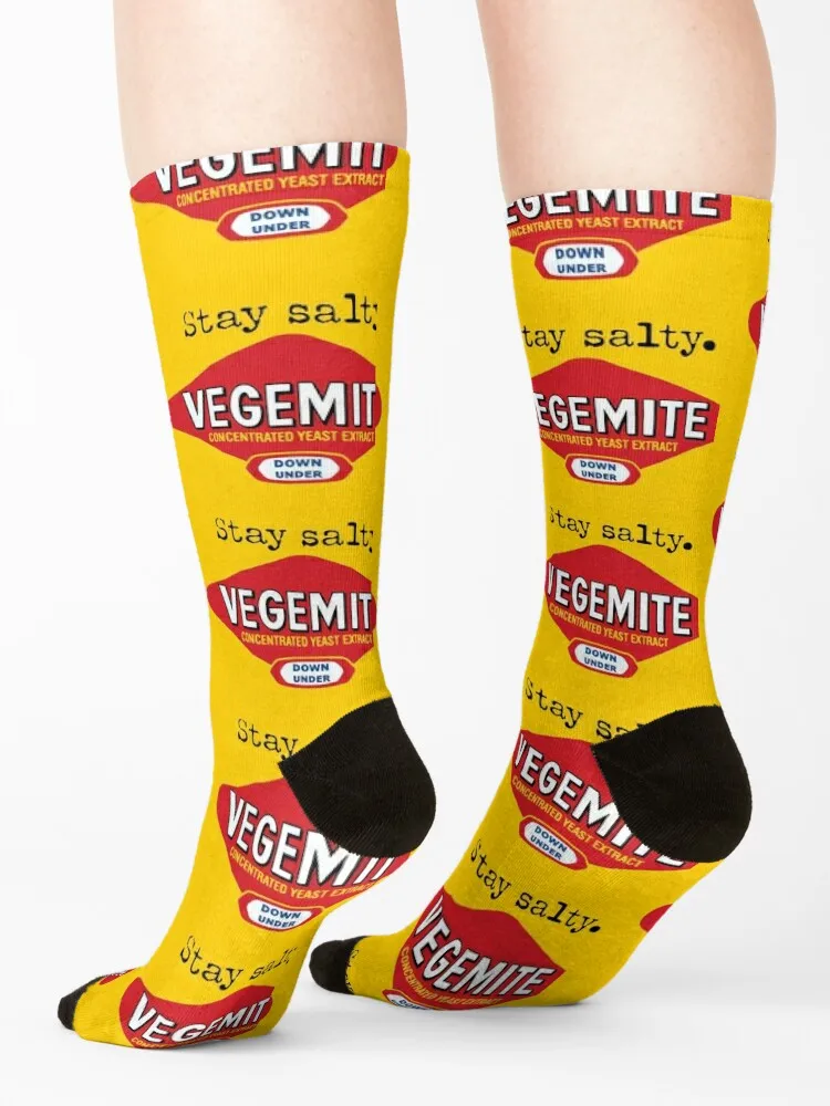 Stay Salty Vegemite Socks hiking winter gifts hockey FASHION Socks Men Women's