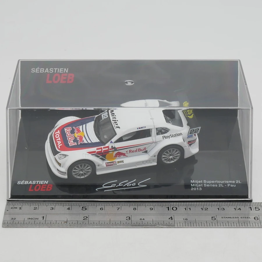 

Diecast Ixo 1:43 Scale Mitjet Supertourisme 2L Loeb Modified Racing Alloy Car Model Collectible Toy Gift Souvenir Display