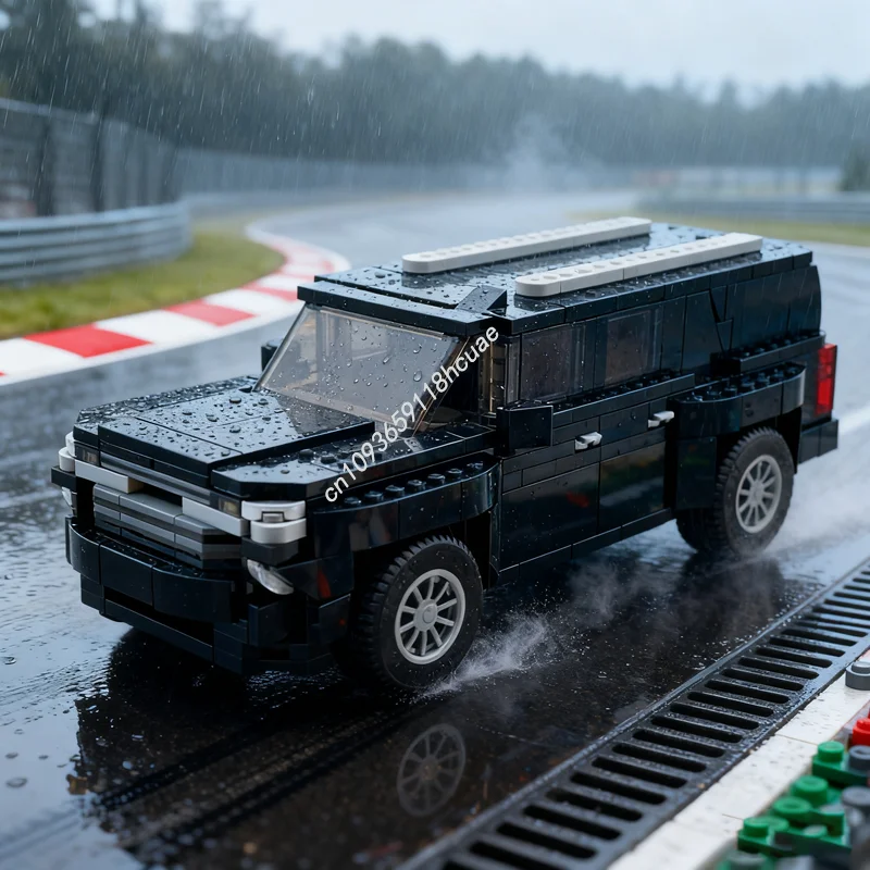 

439 шт. MOC галстук-бабочка Пригородный Черный город Чемпионы Модель Строительные блоки Творческое образование Кирпичная игрушка Детские рождественские подарки на день рождения