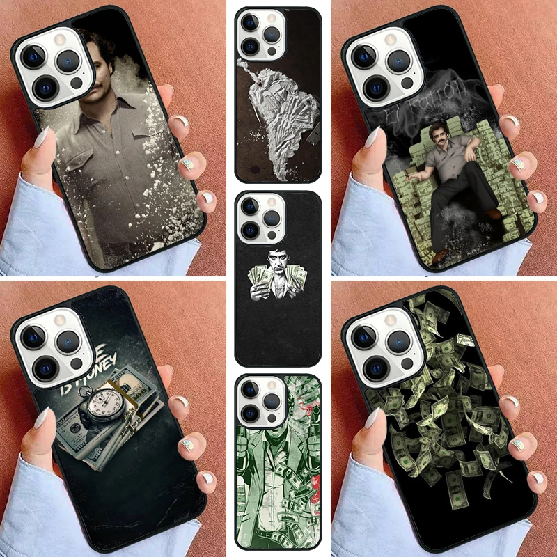 Pablo Escobar Money Phone Case For iPhone 11 12 13 14 15 Pro Max Mini Cover For iPhone X XS Max XR 5 6 7 8 Plus Coque Shell