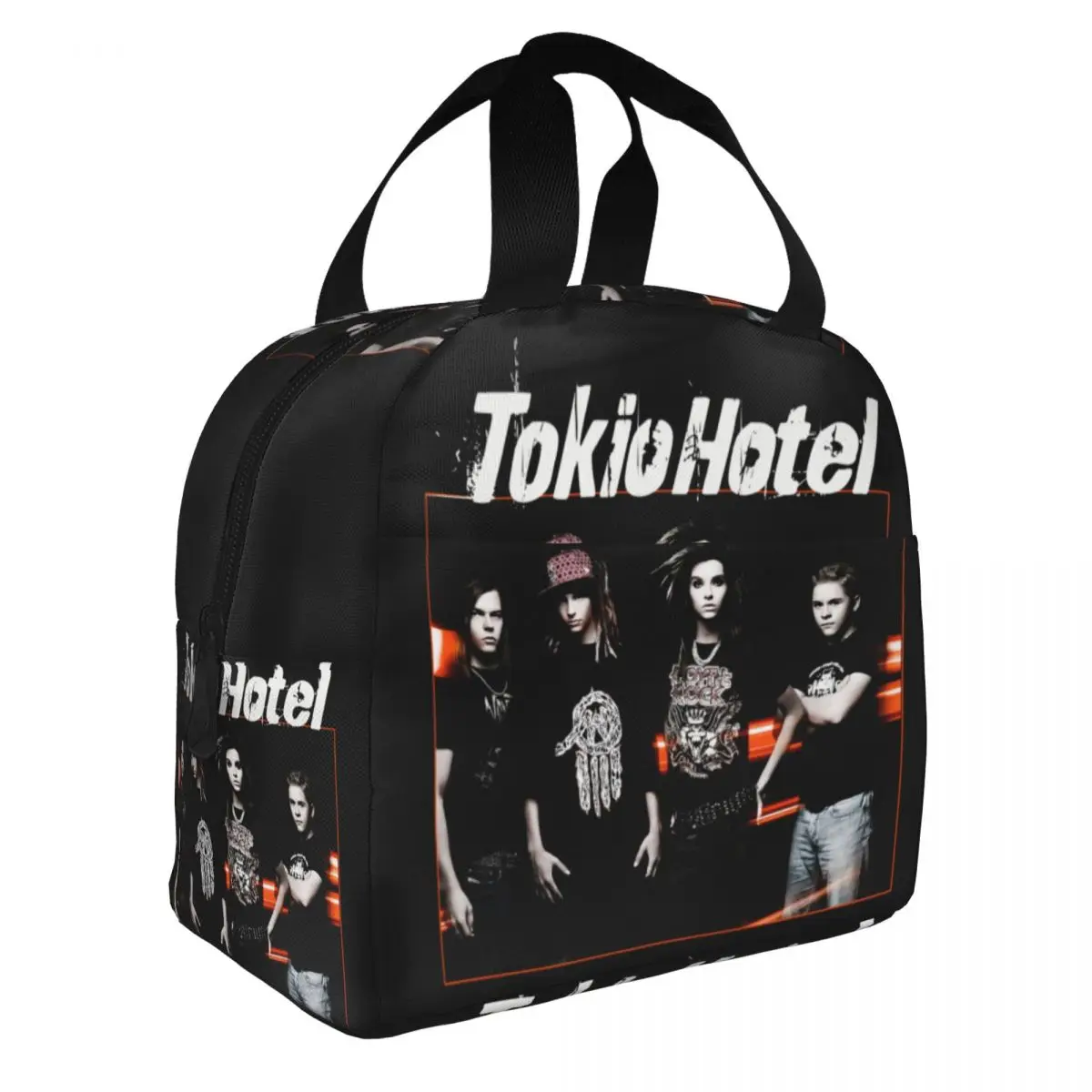Tokio Hotels Heavy Metal Pop Rock Thermal Insulated Lunch Bags Women Portable Lunch Tote Outdoor Camping Travel Storage Food Box