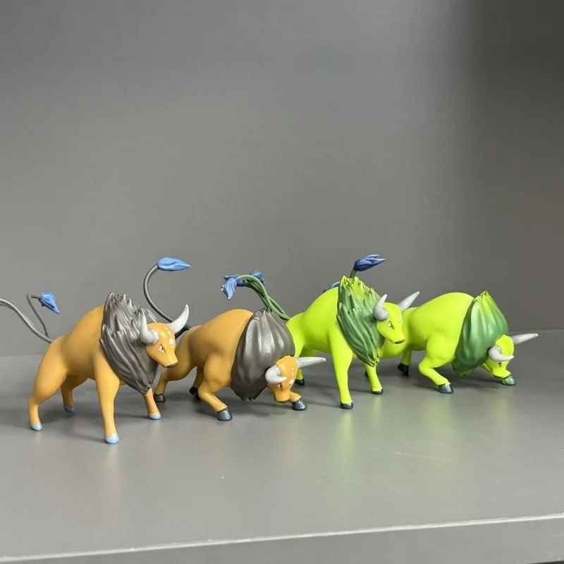 البوكيمون توروس تمثال عمل أرقام بولي كلوريد الفينيل تمثال سطح المكتب زخرفة جمع نموذج اللعب الهدايا لمحبي