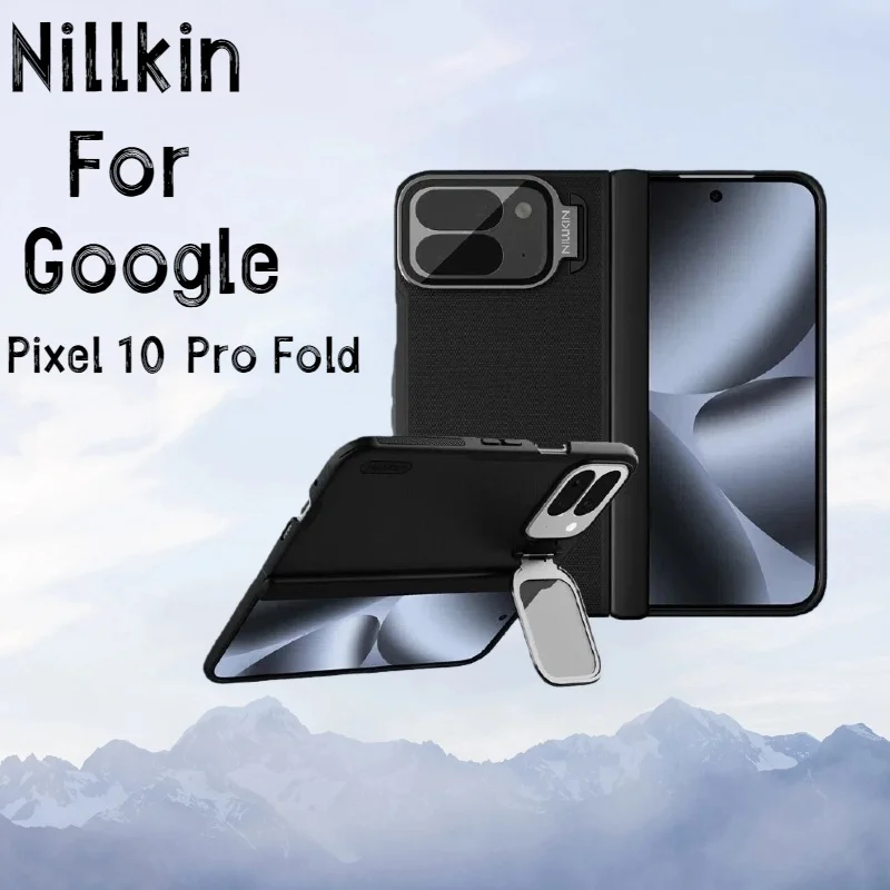 

Nillkin For Google Pixel 10 Pro Fold Case Super Frosted Shield Prop Transparent Camera Cover With Stand Soft Frame Protection