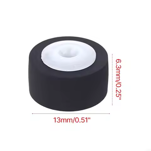 13x6.3x2mm Pressure Wheel Pulley Belt For Cartridge Tape Recorder Pressure Cassette Deck Movement Audio Rubber Pinch Roller