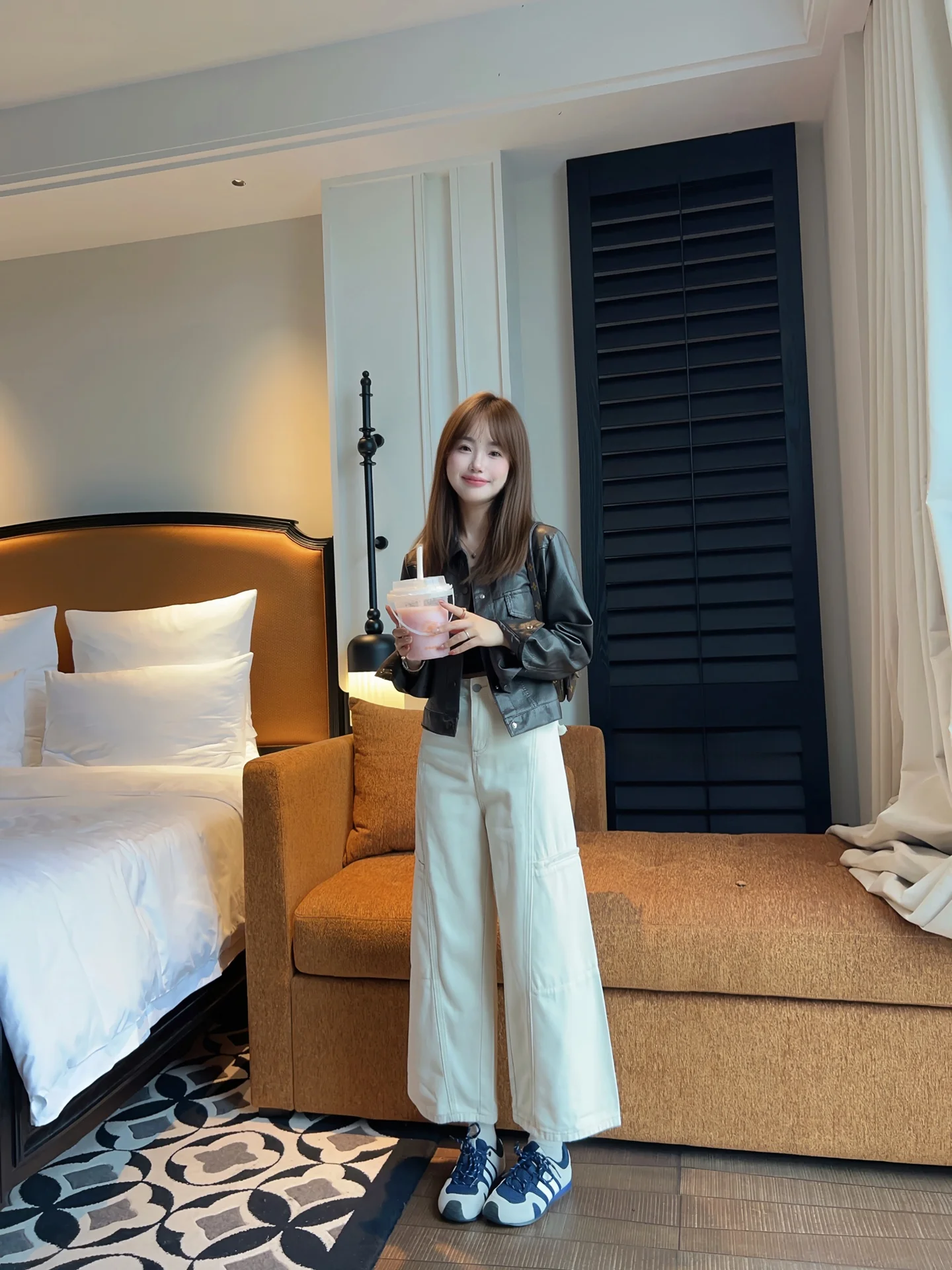 

Джинсы с высокой талией и широкими штанинами в рабочем стиле, асимметричные, свободного кроя, для женщин