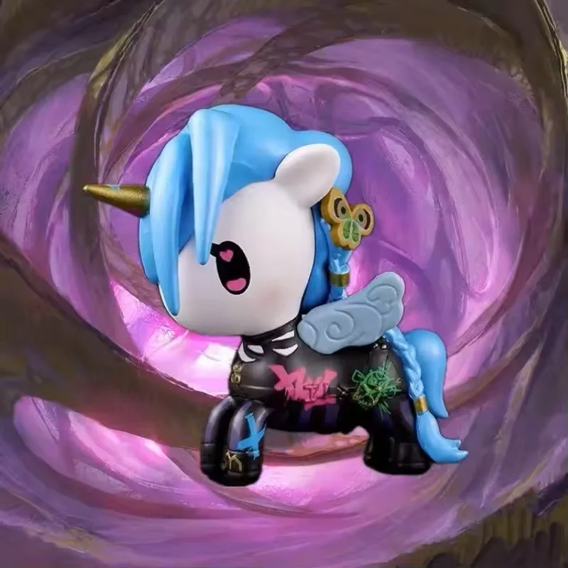 

League Of Legends Tokidoki X Twin Cities Battle Co Branded Jinkesi Handmade Q Edition Ornament Game Peripheral Desktop Ornament